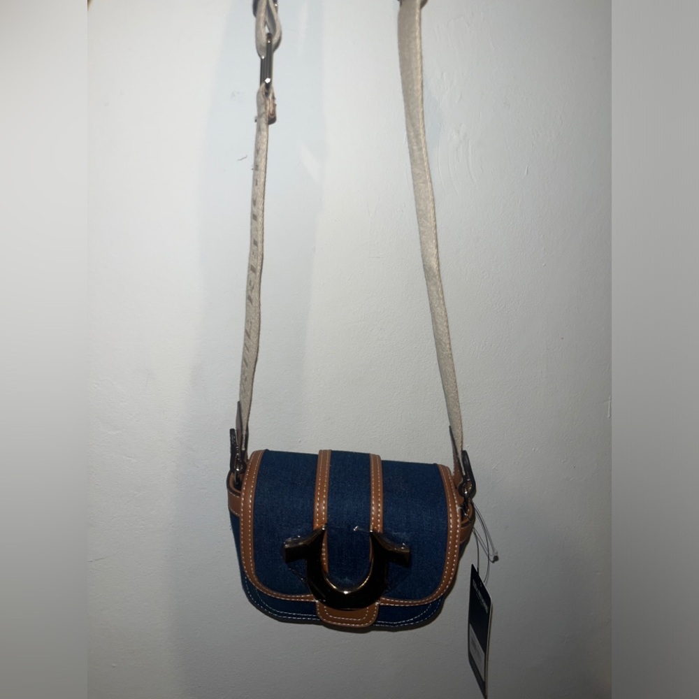Denim true religion cross body bag